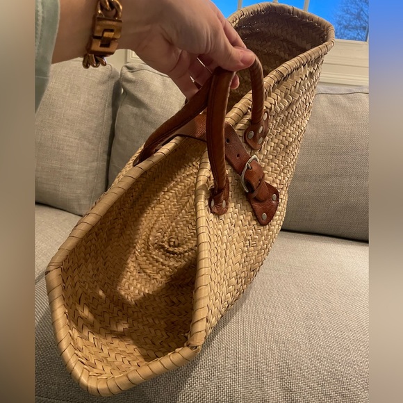 Natural Straw Tote - Picture 3 of 7